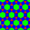 the archimedean tiling 3.4.6.4 - the rhombitrihexagonal tiling